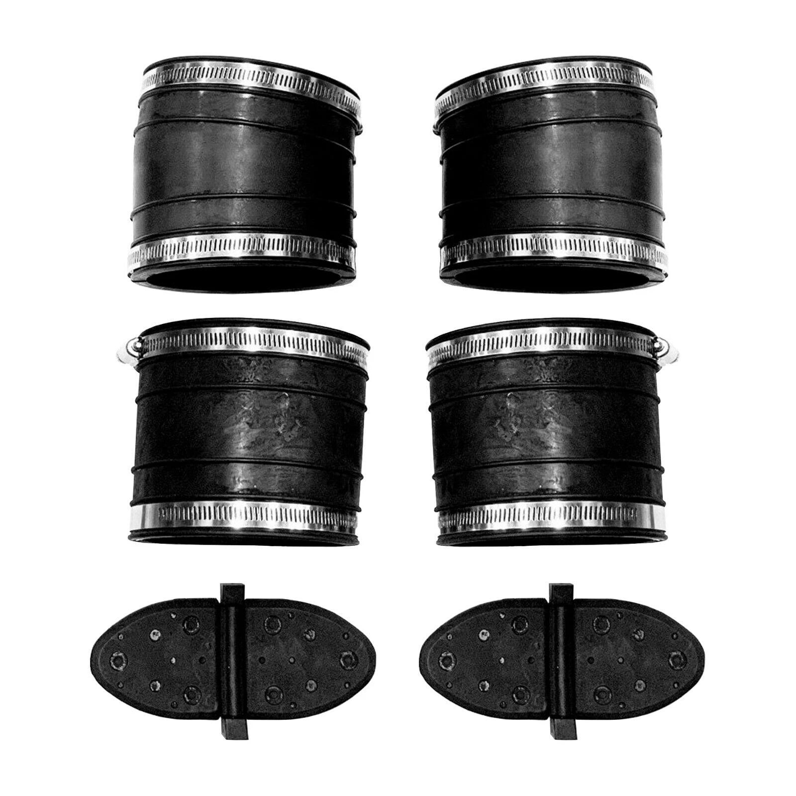 MerCruiser 4" Exhaust Elbow & Riser Bellow Upper & Lower with Flapper & Shutter