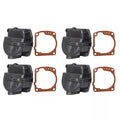 4Pcs Carb Bowl Float Chamber Assembly 433000 for Johnson Evinrude 90-175HP 1994&Up