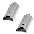 Boat Rub Rail Caps - Center 4 X 1 1/2 Inch Silver Aluminum (pair)