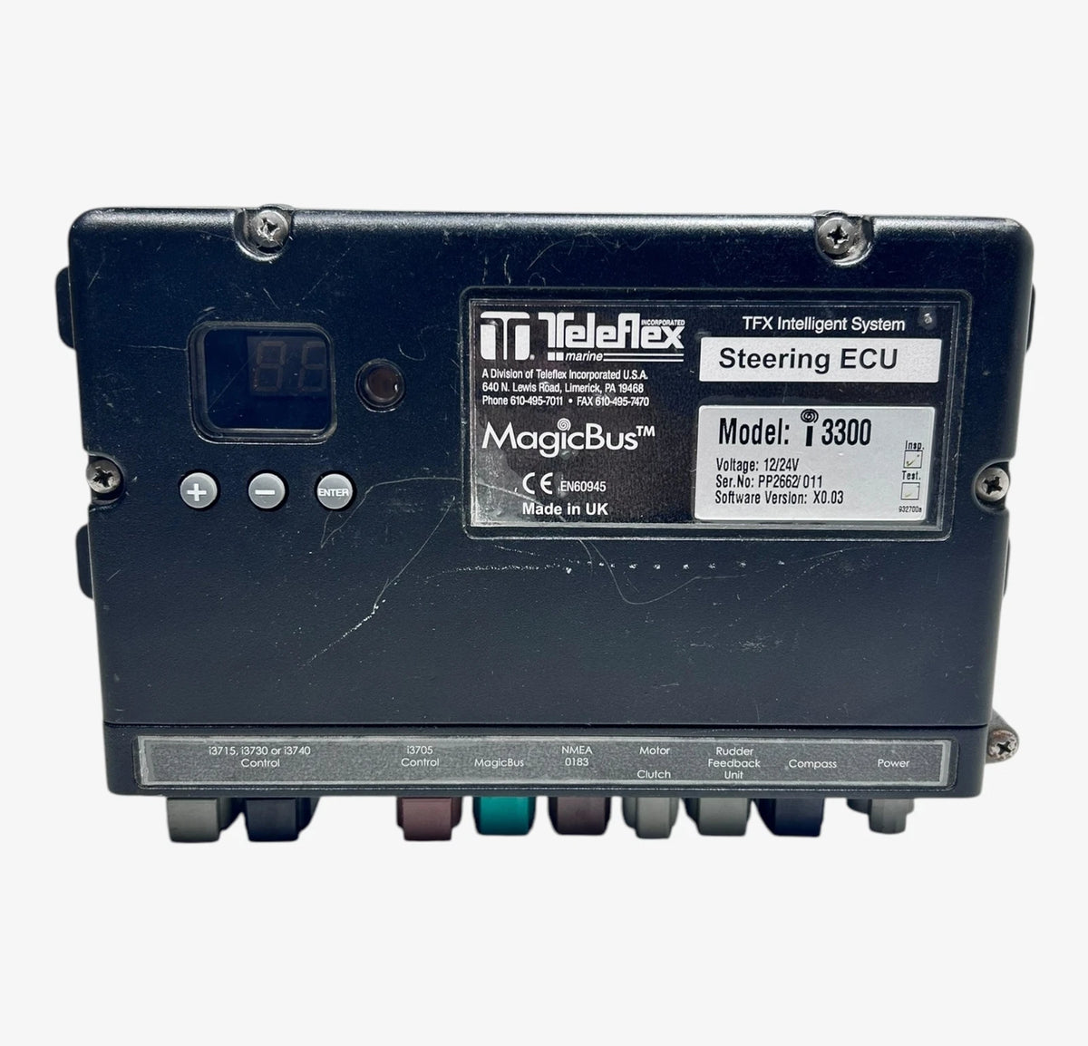 Teleflex Marine i3300, MagicBus Intelligent Steering ECU System Ver. X0.03