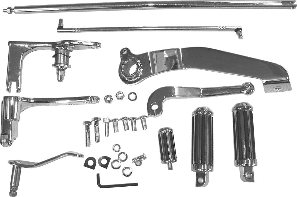 HARDDRIVE Forward Control Kit Chrome Dyna 91-05 – Fits Harley Davidson FXR FXD