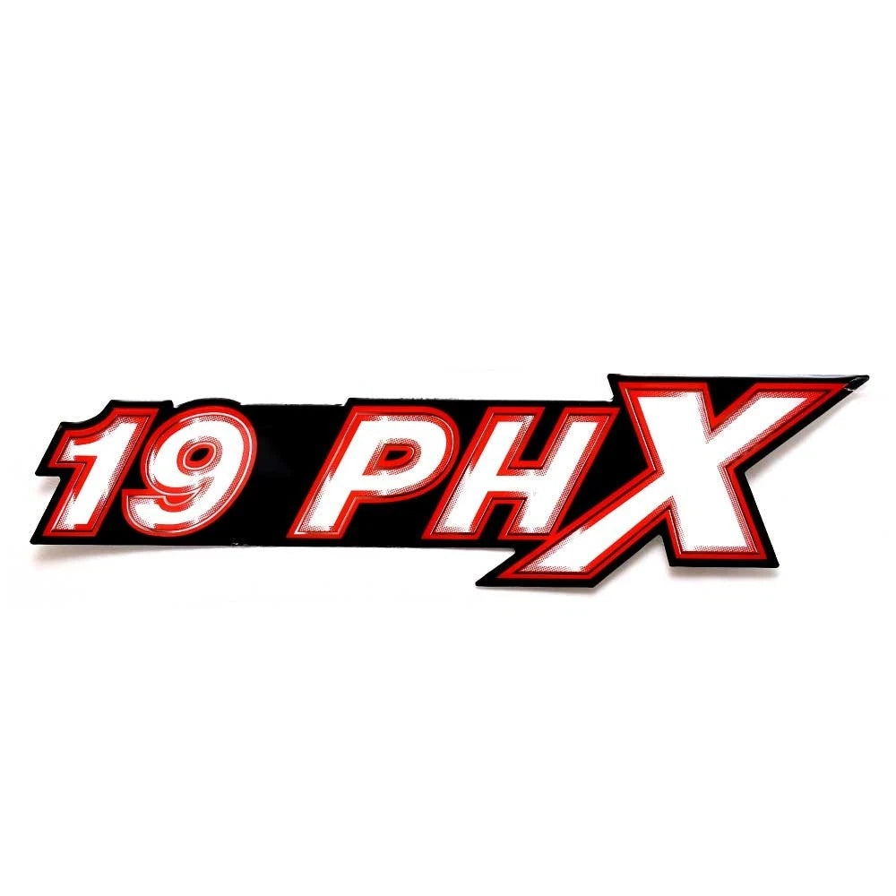 Phoenix Boat Raised Decal 51285 - 19 PHX Black Red Sticker