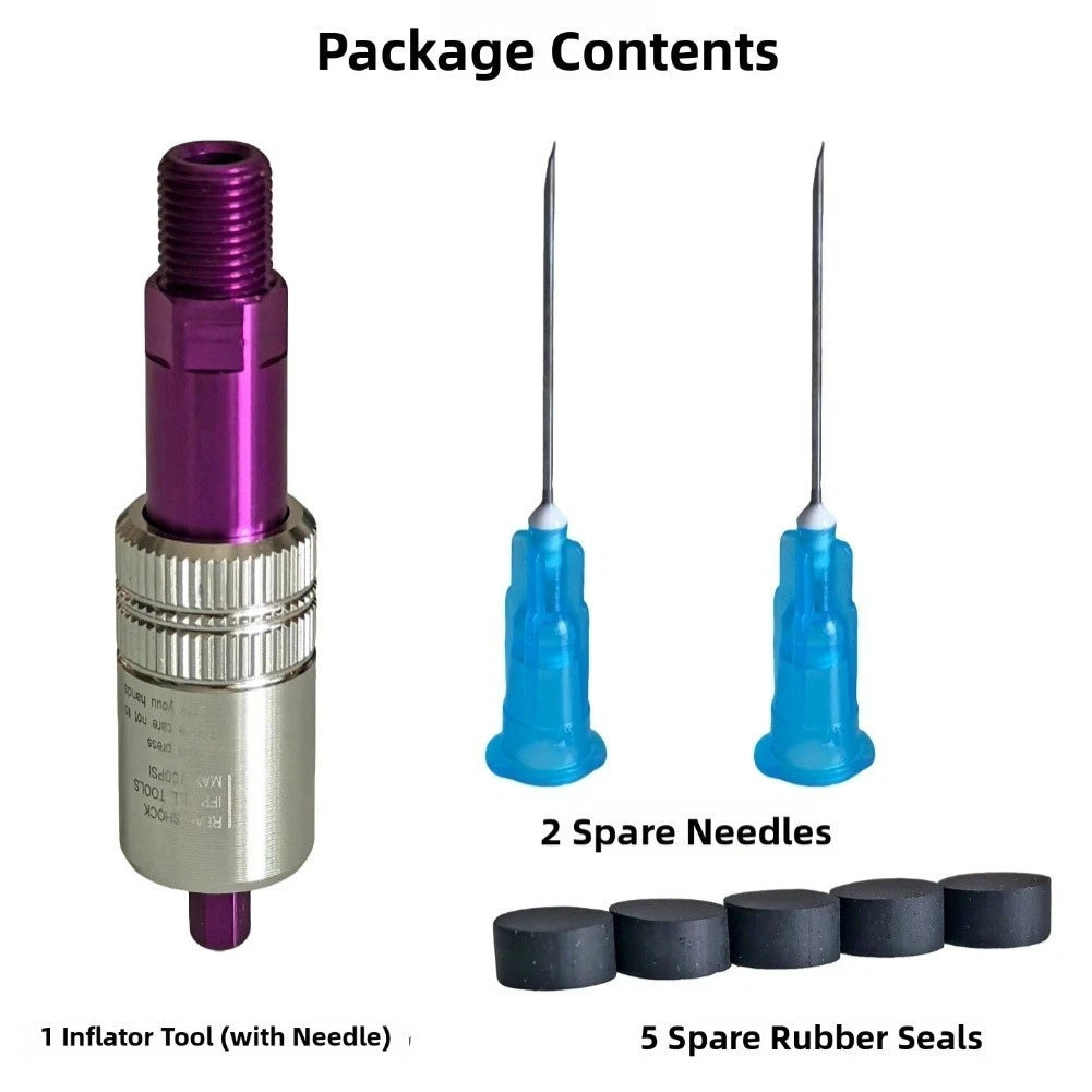 Rear Shock Inflation Tool with Standard Valve Thread for FOX X-FUSION CCDB