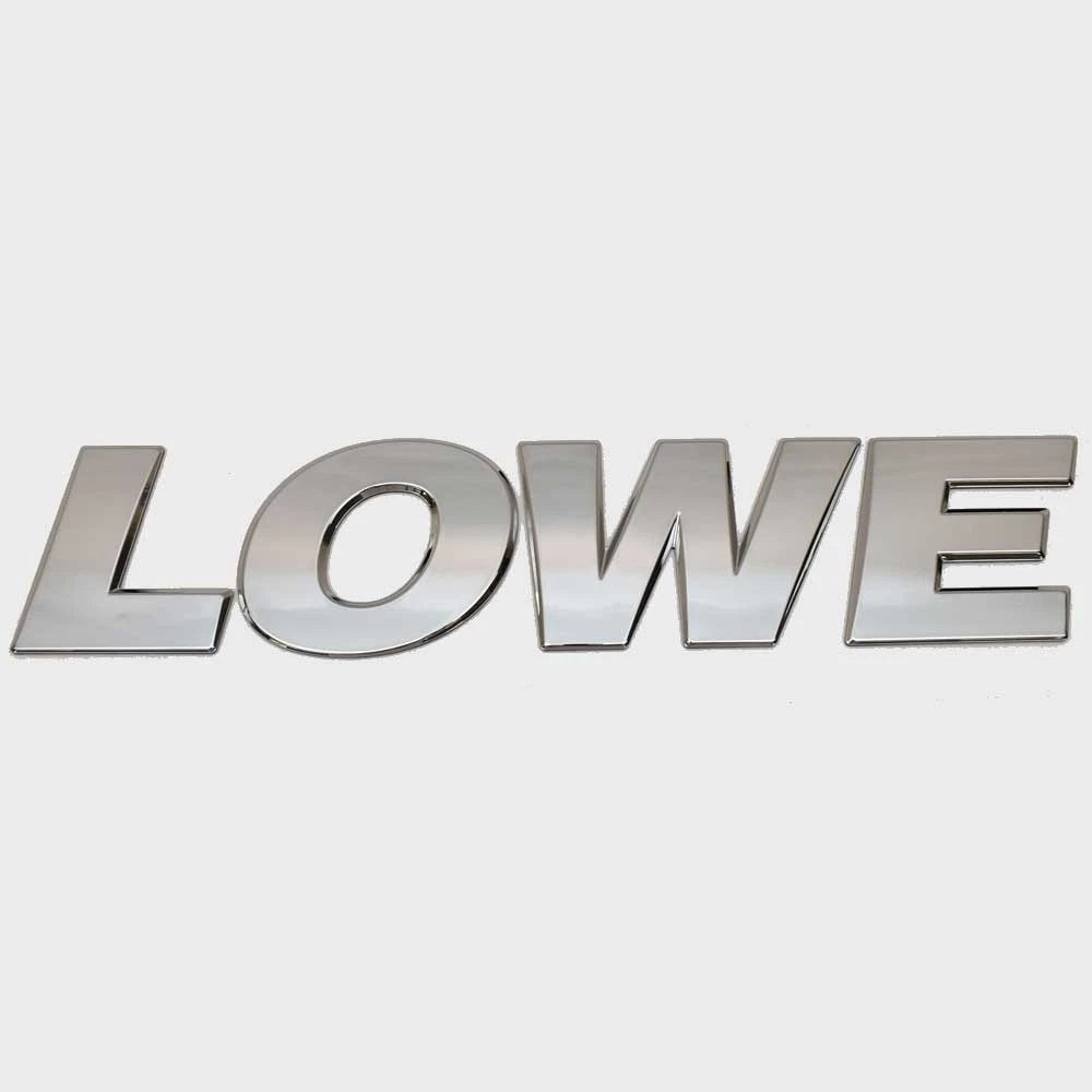 Lowe Boat Raised Decal 2250580 - Front Gate 12 X 2 1/2 Inch Silver