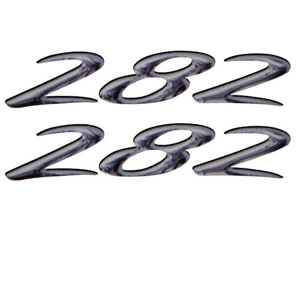 Rinker Boat Decals - 282 Captiva Gray Stickers (pair)