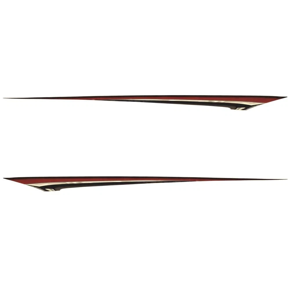 Larson Boat Graphic Decal 8634-3176 - 123.3 X 6.7 Inch Red (set of 2)
