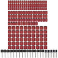 384Pcs Drum Sanding Kit 80# 120# 240# 600# Grit Nail Drill Bits for Dremel Tool