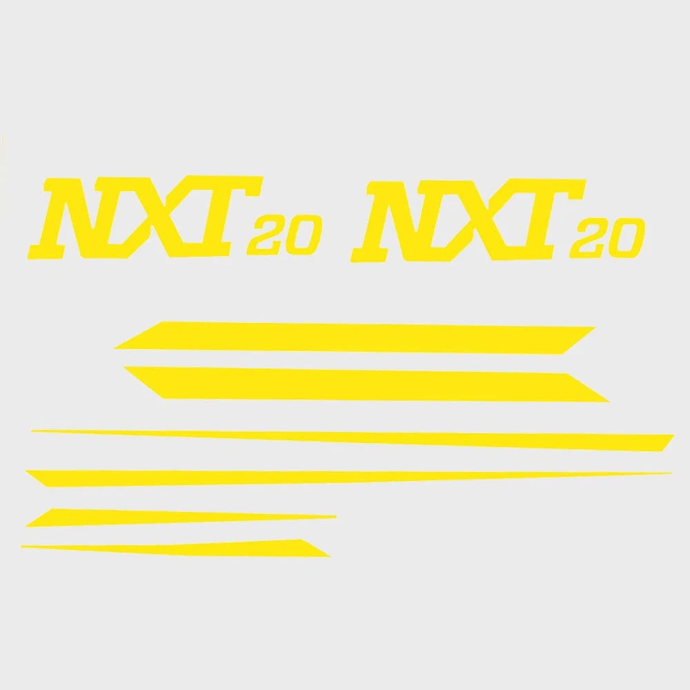 MasterCraft Boat Graphic Decals 750187 - NXT20 Yellow Stickers (kit)