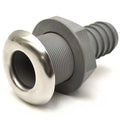 Boat Thru Hull - 1 1/4 Inch Plastic Gray Silver