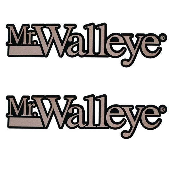 Lund Pro V Mr. Walleye Boat Decals - Copper - Black Stickers (pair)