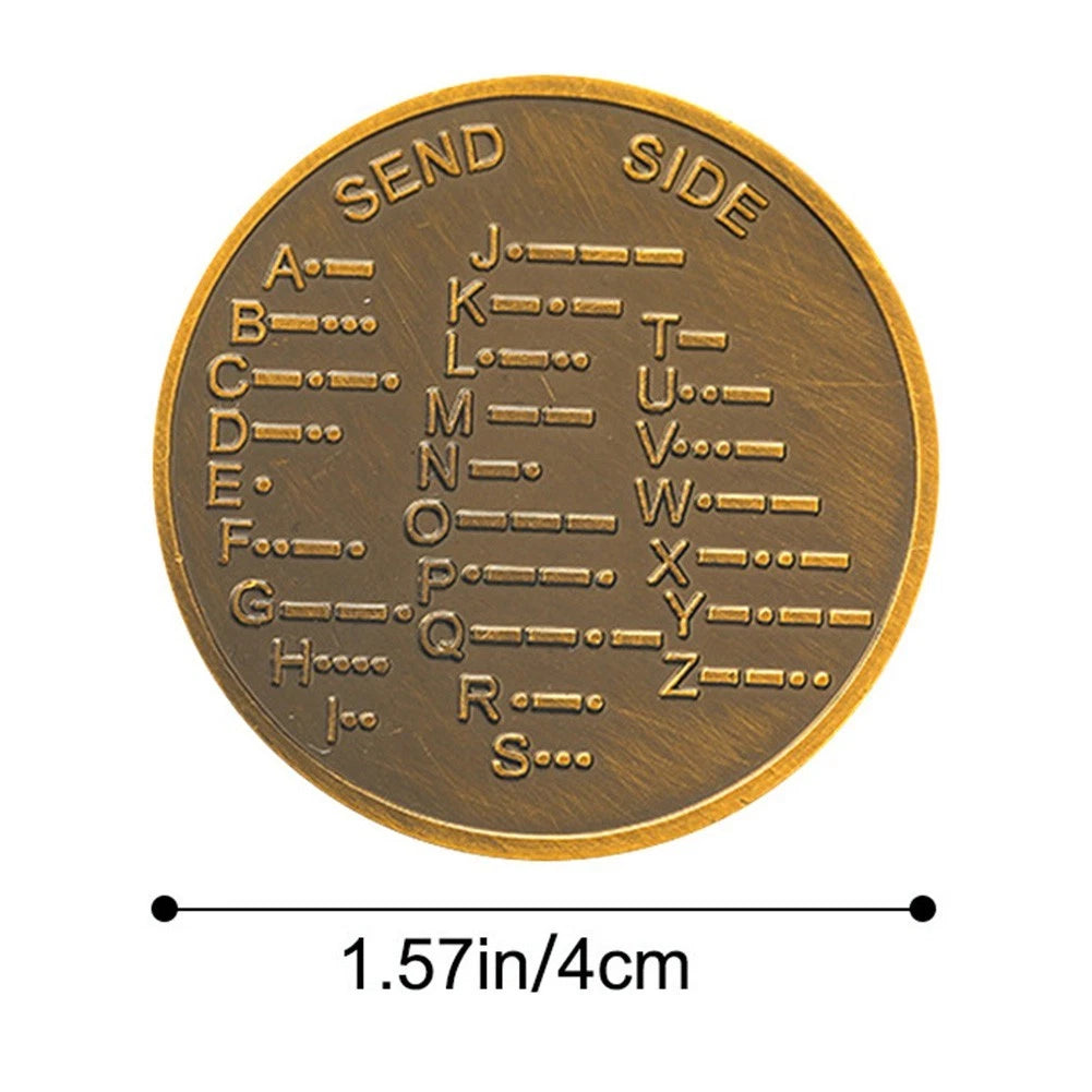 For Morse Code Training Coin for Hobbyists and Radio Enthusiasts Learning Tool