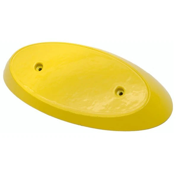 Rinker Boat Blank Seat Emblem Plate 2320599 - Yellow Plastic
