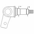 Left Hand Spindle Fits Case/Internati Onal Harvester Replaces 335132A1