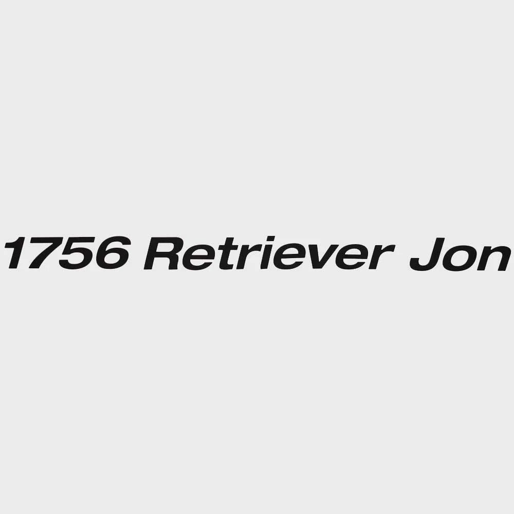 Crestliner Boat Decal 2201937 - 1756 Retriever Jon 23 Inch Matte Black