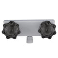 RV Camper Shower Faucet 4inch with Smoked Acrylic Knobs Aerated Water Pressure