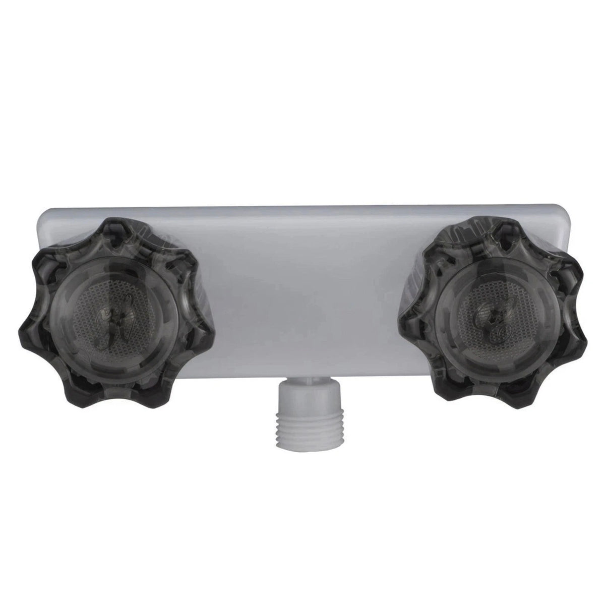 RV Camper Shower Faucet 4inch with Smoked Acrylic Knobs Aerated Water Pressure