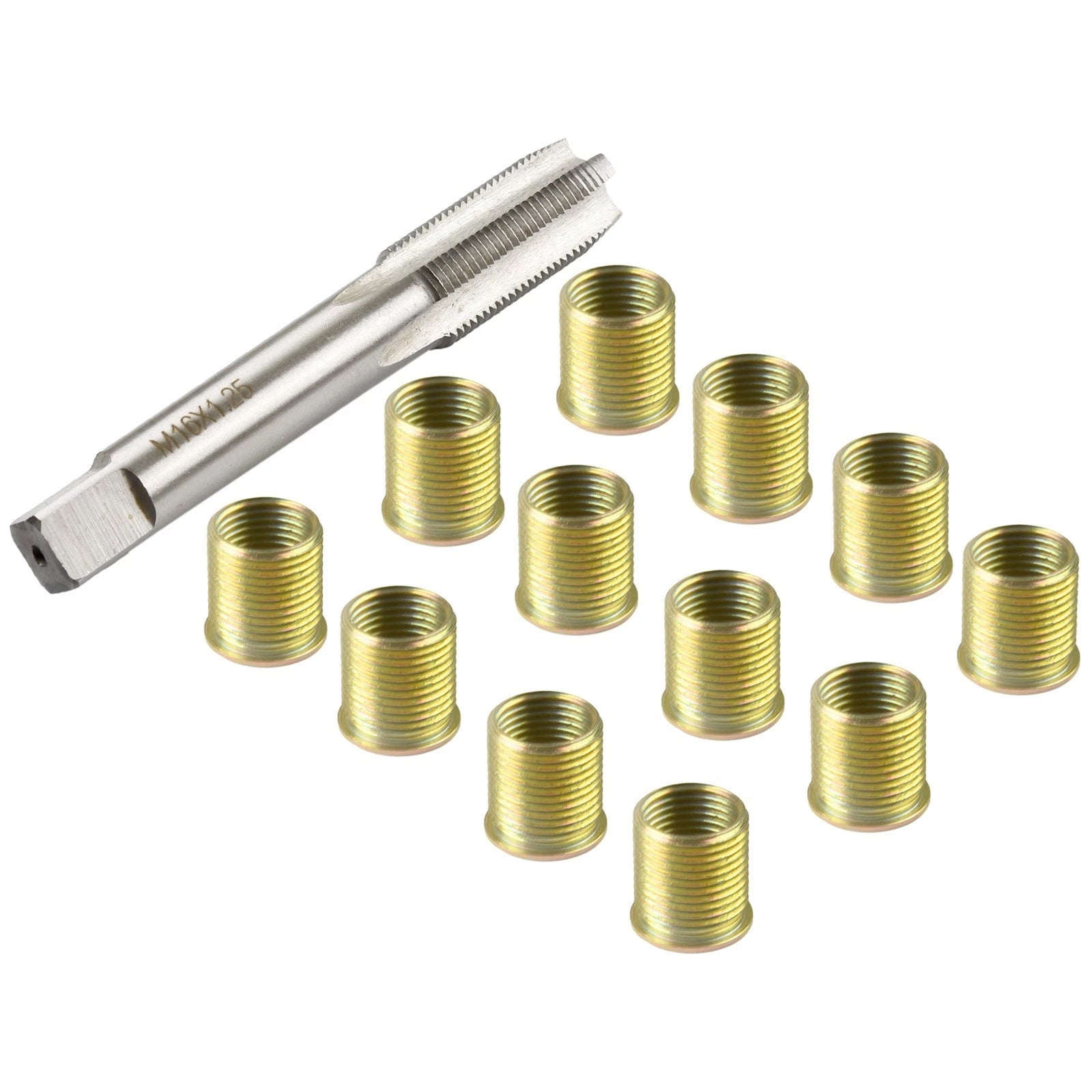 Thread Tap M16X1.25 Tap Kit Stainless Steel Thread Repair Tools Galvanized