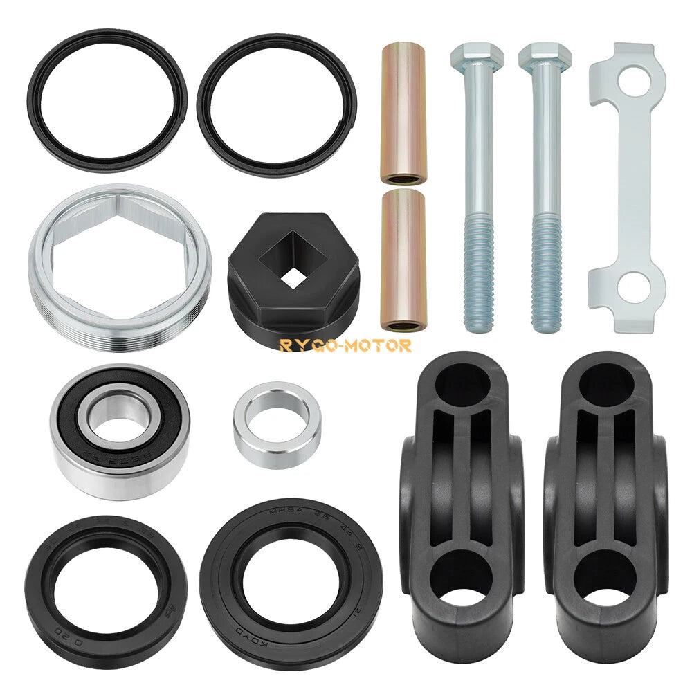 Steering Stem Bushing Bearing Seal Holder Nut & Tool Kit for Yamaha Warrior 350