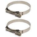 Trident Boat Hose Clamps 720-4000L - T-Bolt 4.37 - 4.94 Inch (pair)