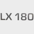 Lowe Boat Emblem Decal 2318403 - LX 180 Metallic Silver 7 X 1 1/2 Inch