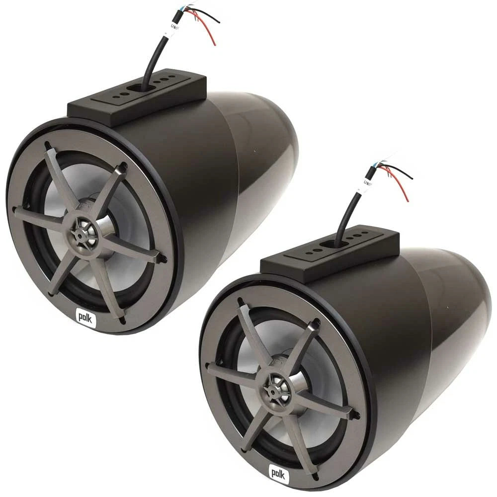 Polk Boat Wakeboard Tower Speakers UMS77WTSTB1 - 6.5 Inch Black (kit)