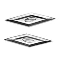 Crownline Boat Raised Decal 22017 - 4 5/8 X 1 3/8 Inch (set of 2)