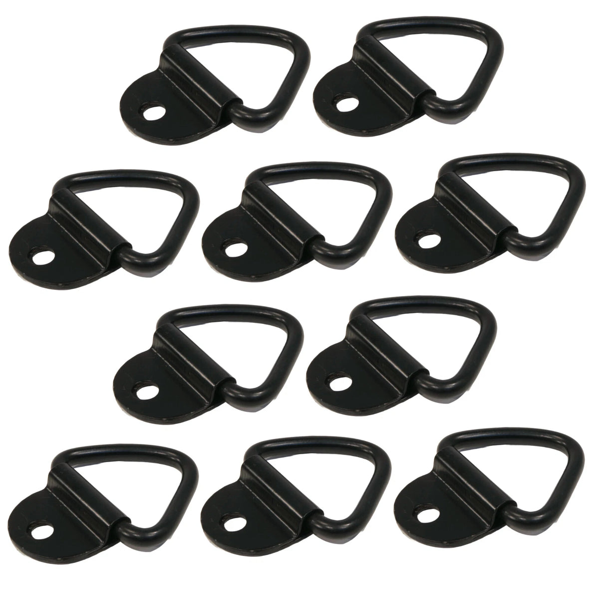 (10) 1/4" Steel D Ring Rope Tie Down Surface Mount Truck Trailer Camper ATV SR12
