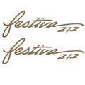 Rinker Boat Brand Decal VS814602-01NT - Festiva 212 Champagne (pair)
