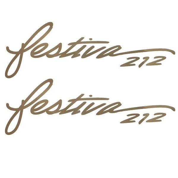 Rinker Boat Brand Decal VS814602-01NT - Festiva 212 Champagne (pair)