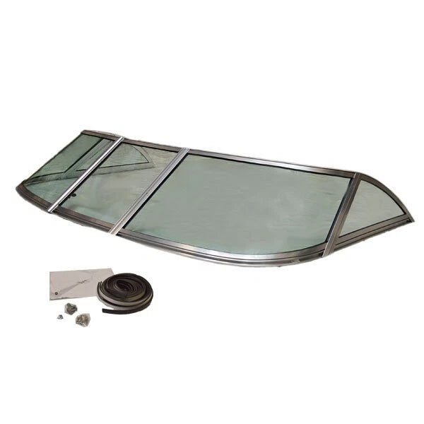 Rinker Boat Windshield 154681 - 187 VF 88 Inch Aluminum (5 PC)