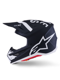 Alpinestars SM7 Dasher Helmet Off-Road Motorcycle Helmet Black/White Matte XS