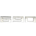 Marquis Boat Raised Decal - Emblem Sticker 690 Mirrored Silver