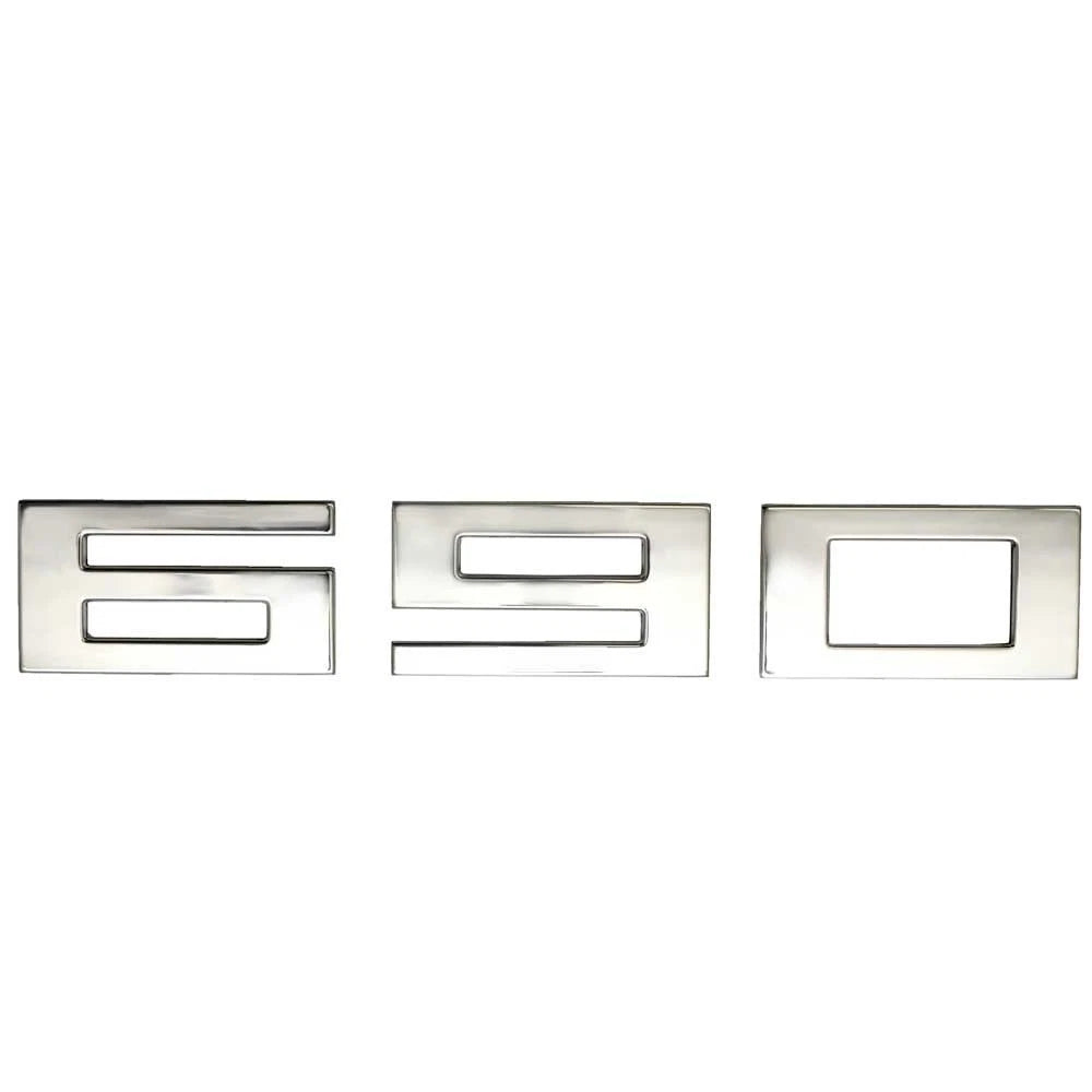 Marquis Boat Raised Decal - Emblem Sticker 690 Mirrored Silver