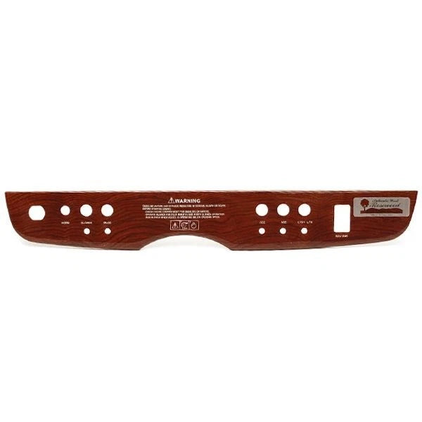 Four Winns Boat Blank Switch Panel 025-3877 - Aluminum Woodgrain