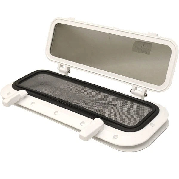 Jim Black Boat Port Window 593-414-05-02- 01-1.00 - 4 X 14 Polar White