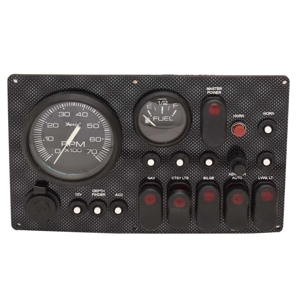 G3 Boat Dash Panel F03373422909 - Black Gray 10 1/2 X 6 1/2 Inch