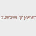 Lund Boat Raised Decal 2335534 - 1875 Tyee Red Silver 14 3/8 Inch