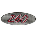 Chaparral Boat Raised Decal U15544-01 - 260 Silver Foam Filled Vinyl