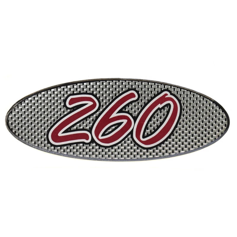 Chaparral Boat Raised Decal U15544-01 - 260 Silver Foam Filled Vinyl