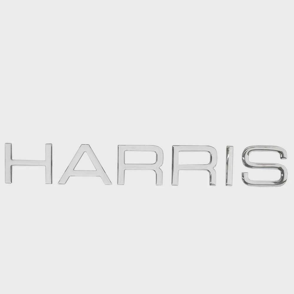 Harris Boat Raised Emblem Decal 2156772 - Silver 21 1/4 X 3 Inch