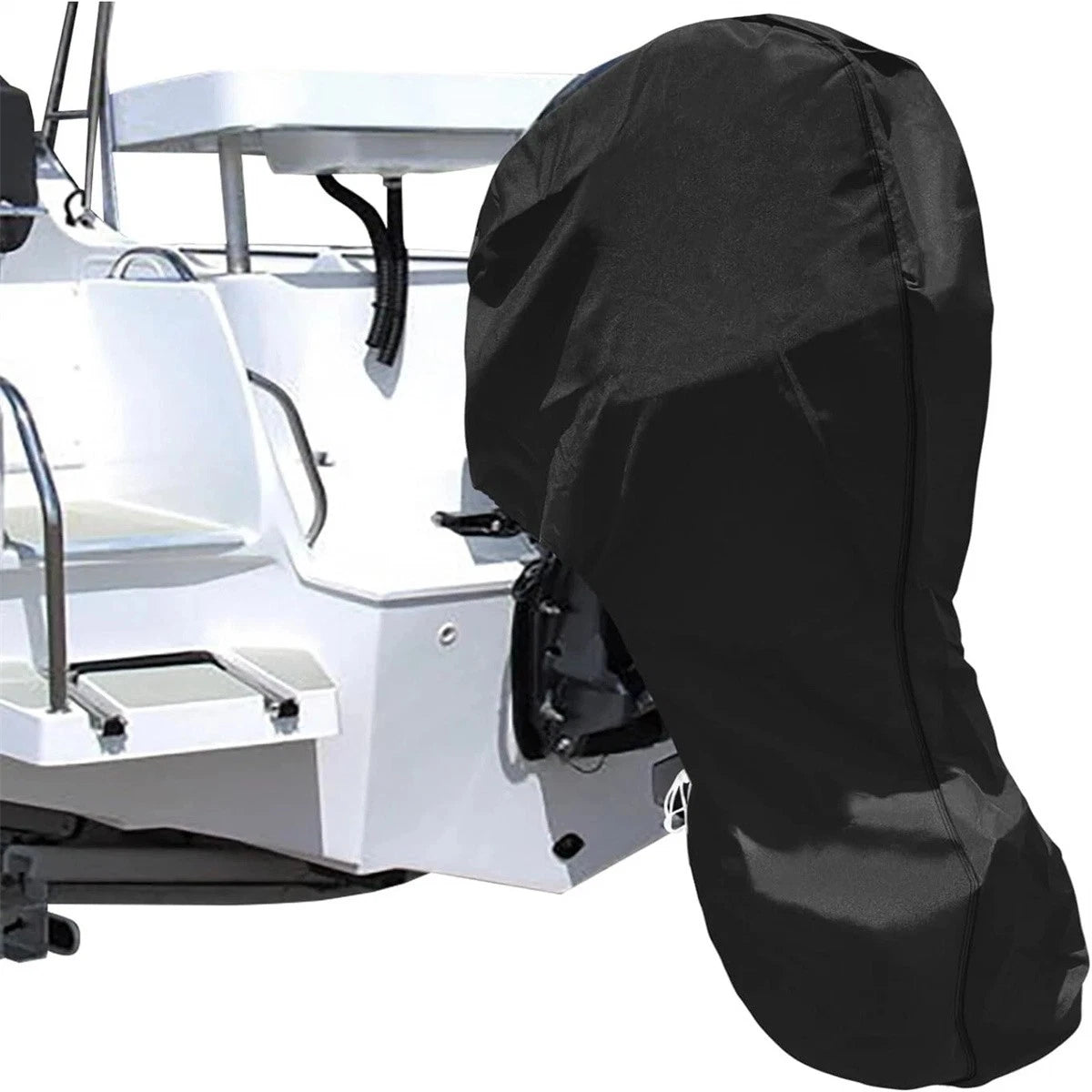 20 - 30 HP Boat Outboard Motor Engine Cover Black Universal Trailerable
