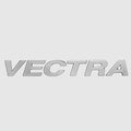 Vectra Boat Raised Decal 1489428 - 13 3/8 X 1 3/4 Inch Metallic Silver
