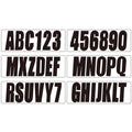 3 - " Boat Registration Numbers and Letters Sticker A-Z Letters & 0-9 Numbers