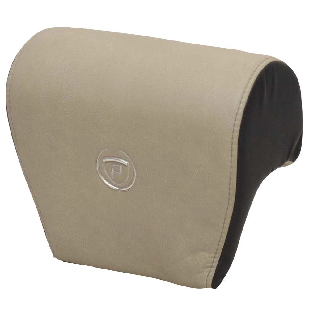 Premier Pontoon Boat Captains Seat Headrest - Beige Black 12 1/2 Inch