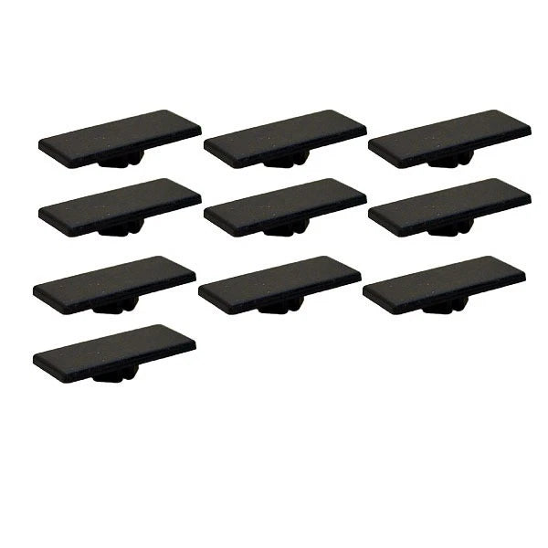 Carver Boat Hinge Cap Covers 7197203 - 1 1/4 Inch Black (set of 10)