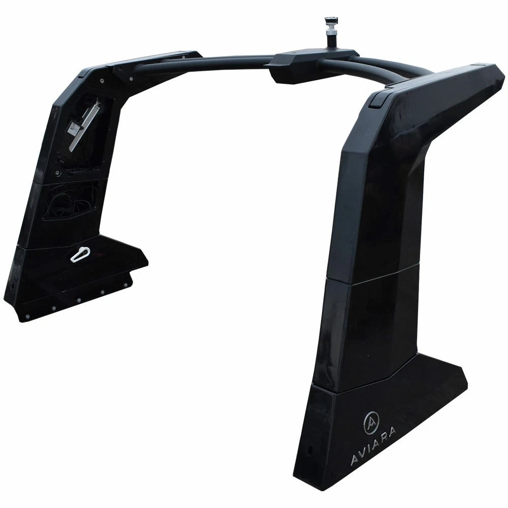 Aviara Boat Power Folding Tower - 86 Inch Hard Top Glossy Black