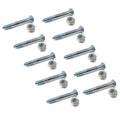 (pack of 10) Shear Pin Bolt & Nut for John Deere Snowblower 828D, 924DE, 1032D