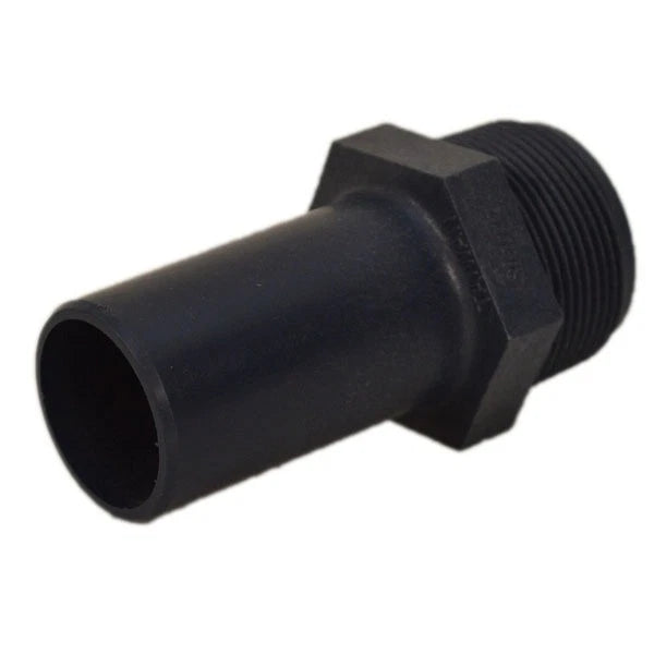 Sierra Boat Straight Male Adapter 1698926 - 1 1/2" Blue Plastic