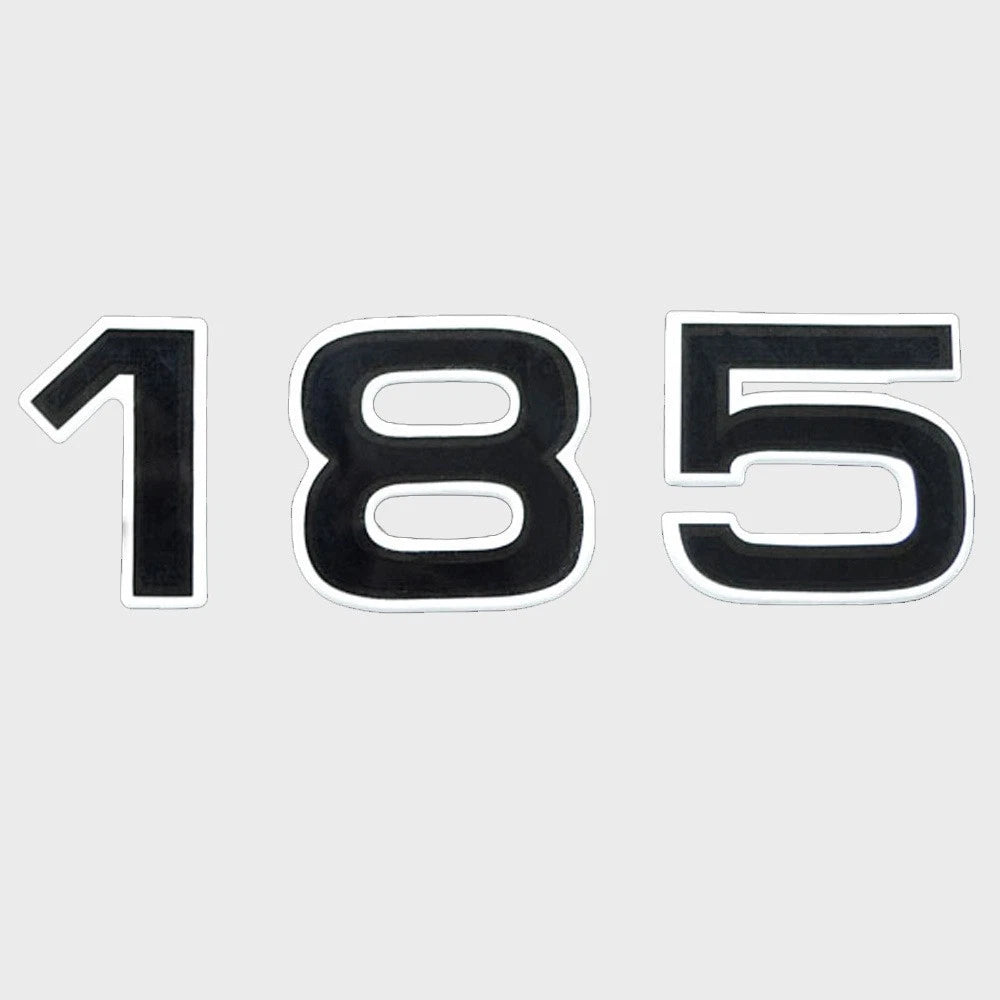 Ranger Z185 Boat Raised Decal 7604653 - Black White Sticker