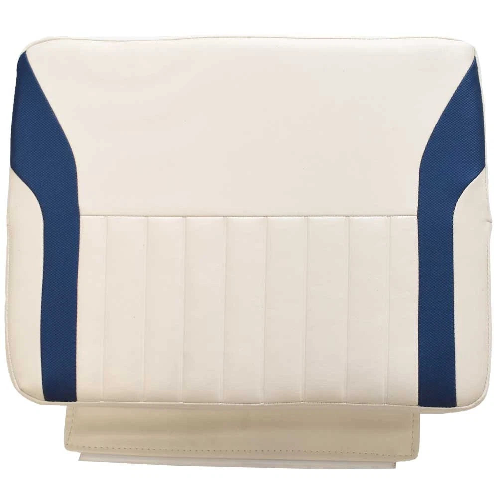 G3 Bay 18 Boat Seat Cushion 73523075 - White - Blue with Track